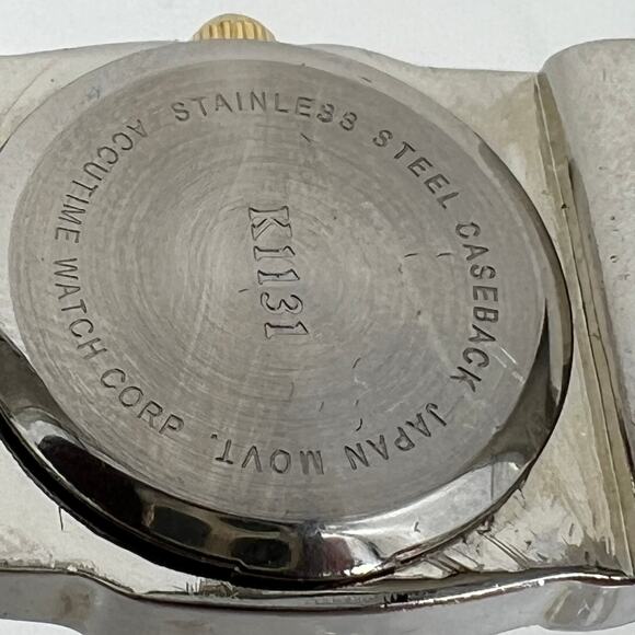 Vivani Womens Two Tone Stainless Quartz Bracelet Watch Works New Battery - Picture 6 of 7